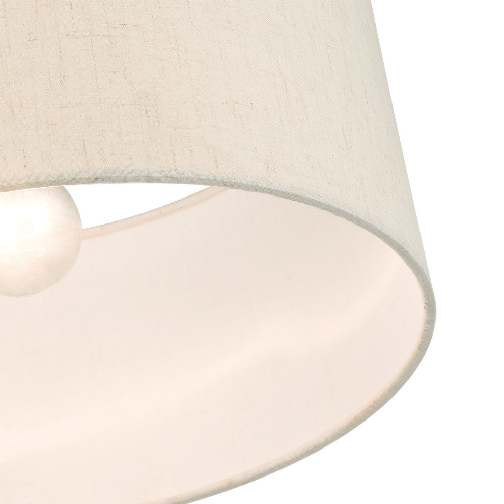 Brushed Nickel Casual, Transitional, Versatile, Minimal Semi Flush