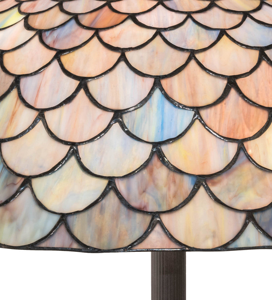 62 High Tiffany Fishscale Floor Lamp
