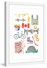 "Montreal Icons" Framed Painting Print