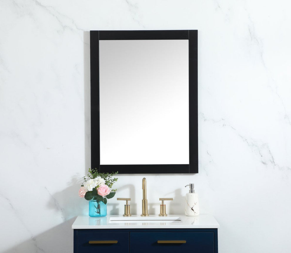 Alice Vanity Mirror, 24"x32", Black