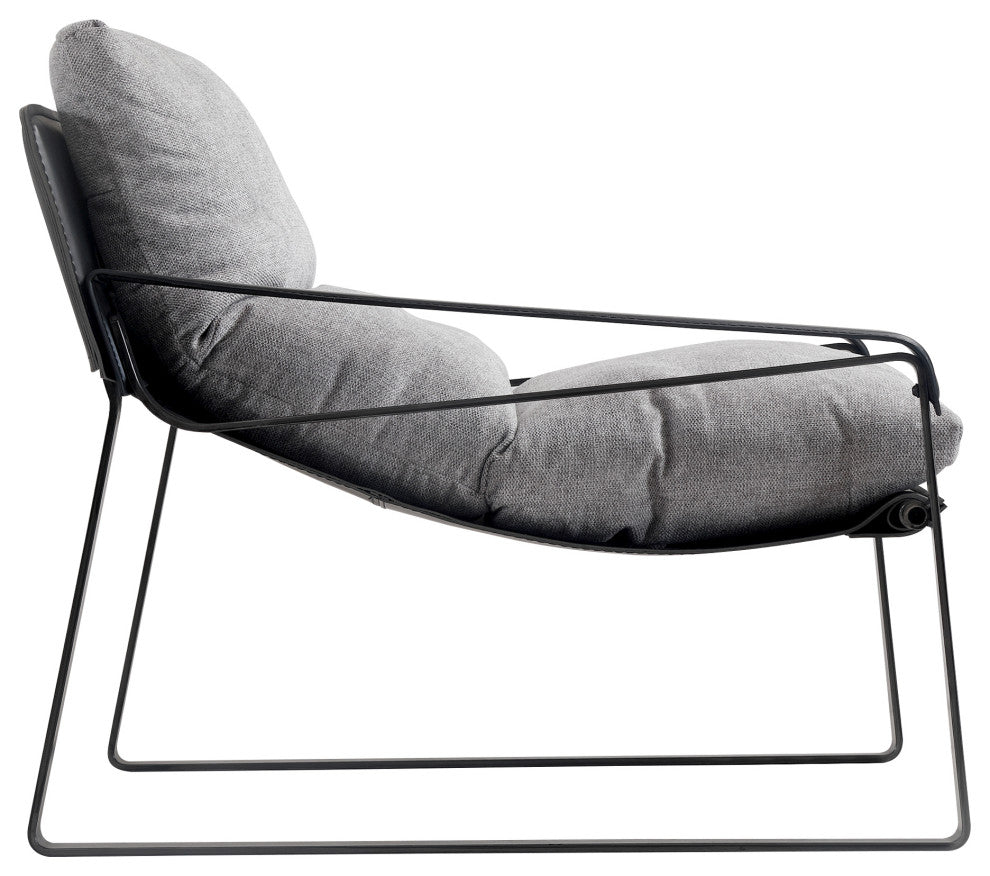 Connor Fabric Club Chair Snowfolds Gray