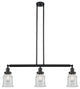 Innovations Lighting 213-Bk-S-G184-Led 3 Light Dimmable Led Island Light
