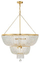 Crystorama 612-GA, 12-Light Chandelier, Antique Gold
