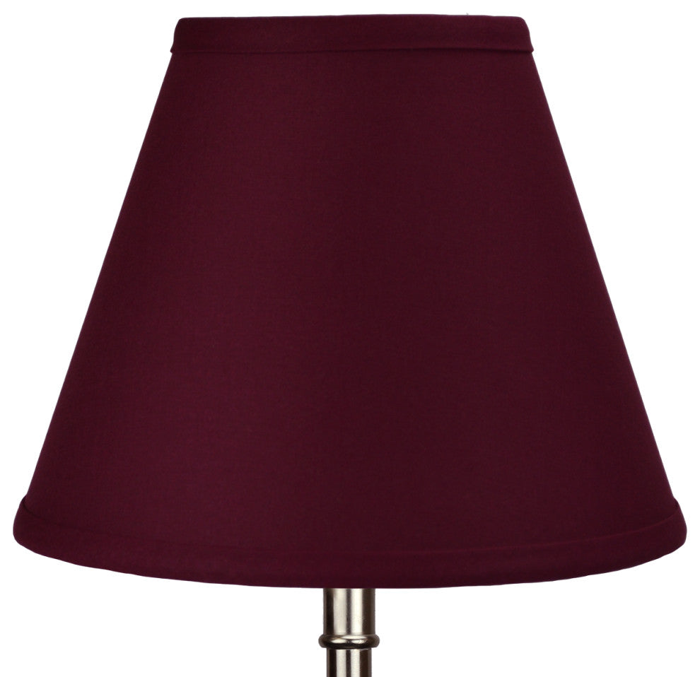 Fenchel Shades 5"x10"x8" Bulb Clip Attachment Empire Lamp Shade, Linen Bur