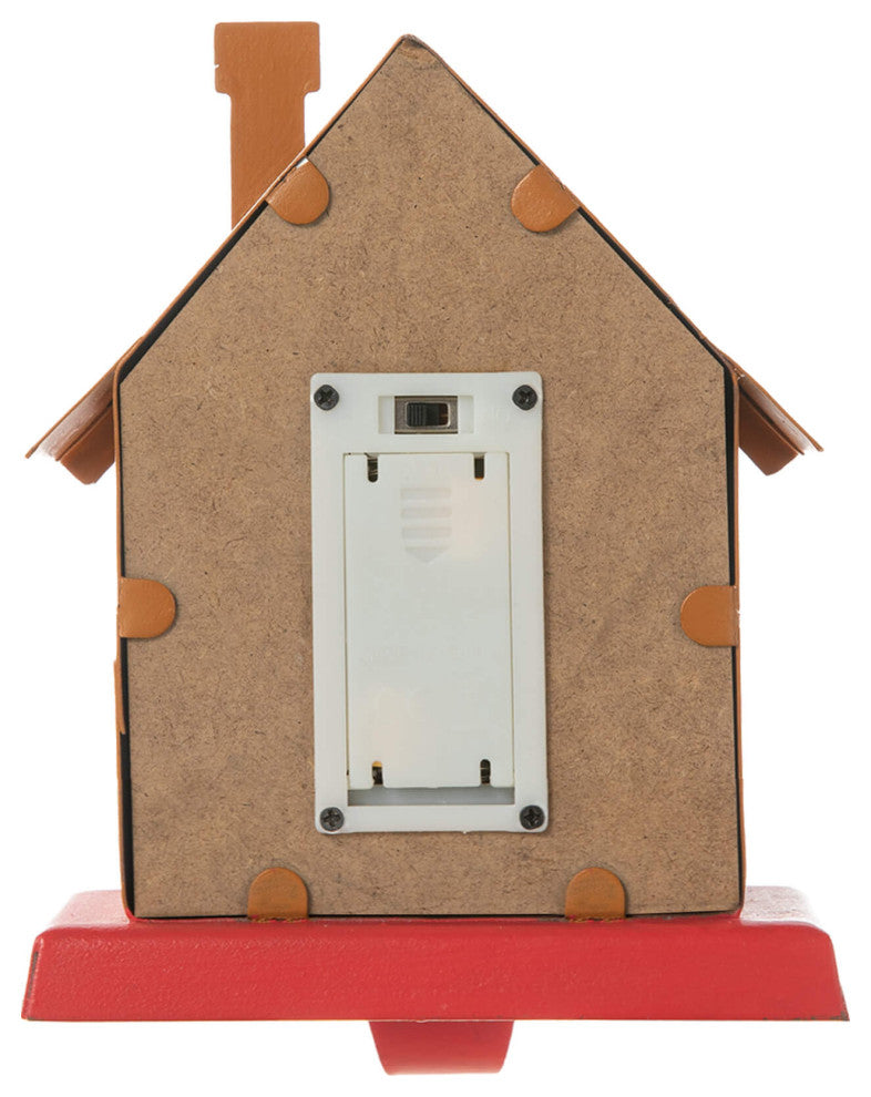 Marquee LED Metal Gingerbread Stocking Hangers, House