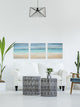 Vast Blue Sea Triptych, 72"x24"