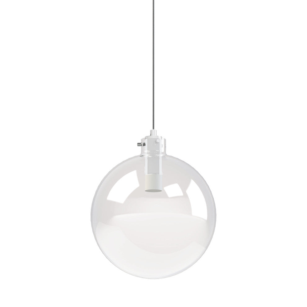 Sphere 12" Clear Glass Single Pendant