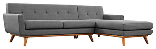 Modern Gray Engage Right-Facing Sectional Sofa