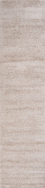 Haze Solid Low-Pile Runner Rug, Beige, 2'x10'
