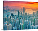 "Hong Kong from the hill" Wrapped Canvas Art Print, 16"x12"x1.5"