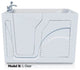 HealthSmart Walk-In Bathtub, Extended (60"), Whirlpool, Left Hand Door