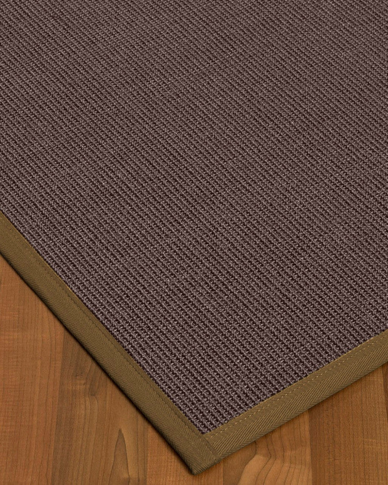 Natural Area Rugs Big Sur Custom Sisal Rug, 8' x 10', Malt Border