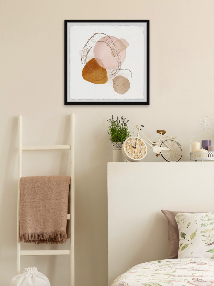 "Turbulent Conditions" Framed Painting Print, 32x32