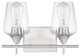 Octave Bathroom Vanity Light, Satin Nickel, 2-Light