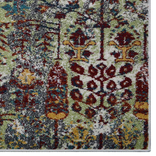 MACHINE MADE HEATSET POLYPROPYLENE AREA RUGS -Multicolor,Contemporary Design, [Rectangle] 4'x6'