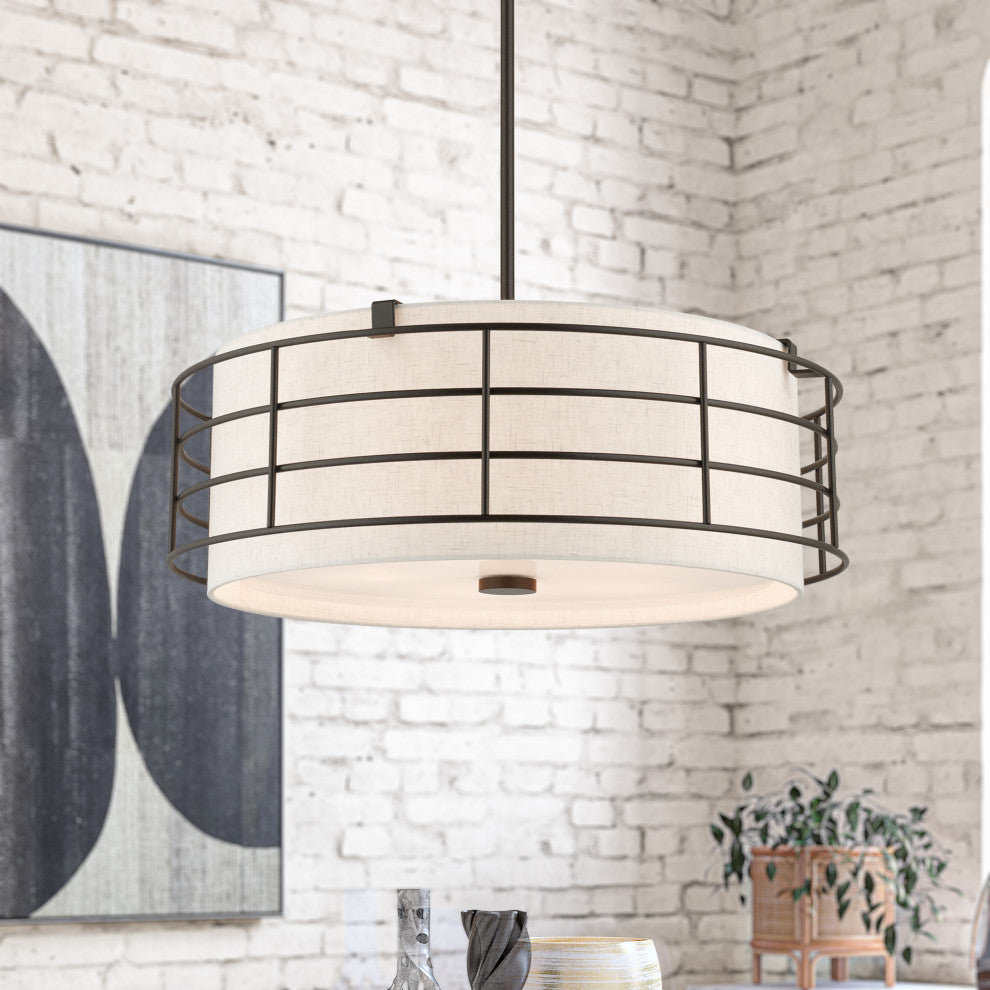 Blanchard 5-Light English Bronze Pendant Chandelier