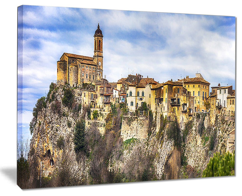 "Toffia Hilltop Village" Canvas Print, 20"x12"