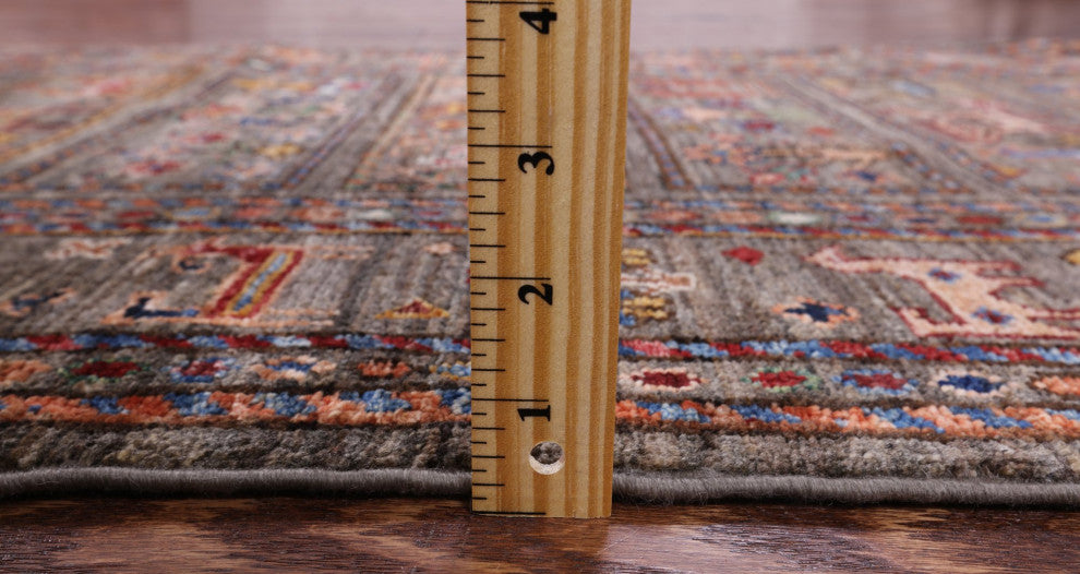 Tribal Persian Gabbeh Hand Knotted Runner Rug 2' 10" X 8' 8" Q5331
