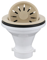 Karran 4-1/2" Kitchen Sink Basket Strainer, Bisque