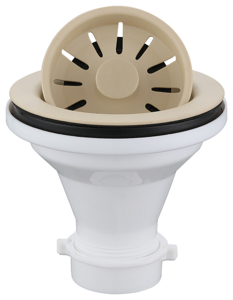 Karran 4-1/2" Kitchen Sink Basket Strainer, Bisque