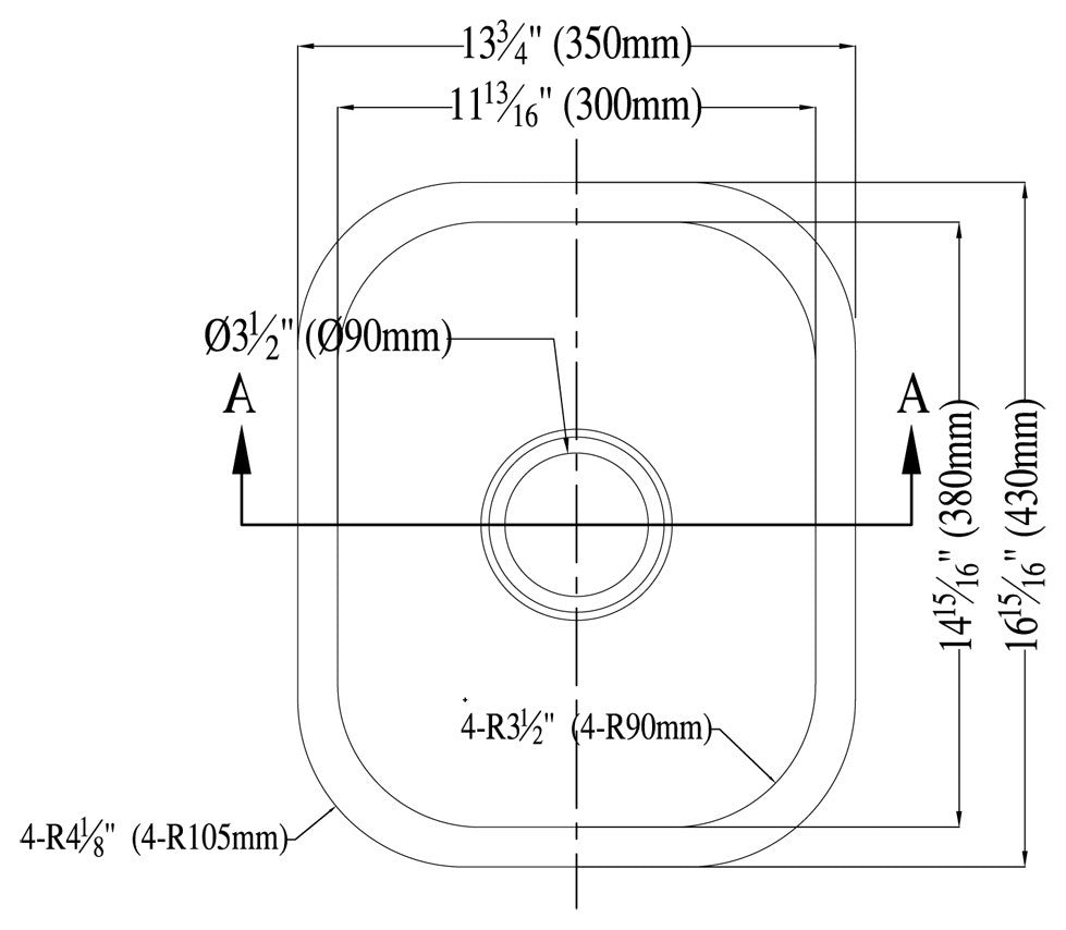 Dawn Undermount Single Bowl Bar Sink