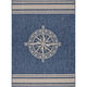 2' X 3' Blue And Gray Indoor Outdoor Area Rug