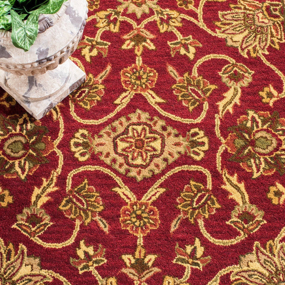Safavieh Golden Jaipur Collection GJ250 Rug, Burgundy/Gold, 5'x8'