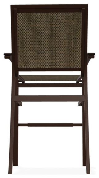 Bazza Sling Bar Height Stackable Outdoor Stool, Beacon/Kona