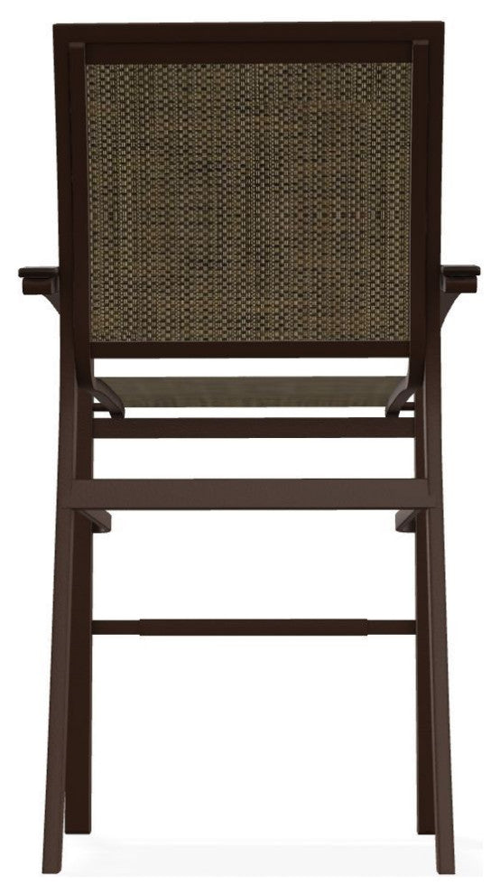 Bazza Sling Bar Height Stackable Outdoor Stool, Beacon/Kona