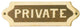 Brass and Wood Private Plaque