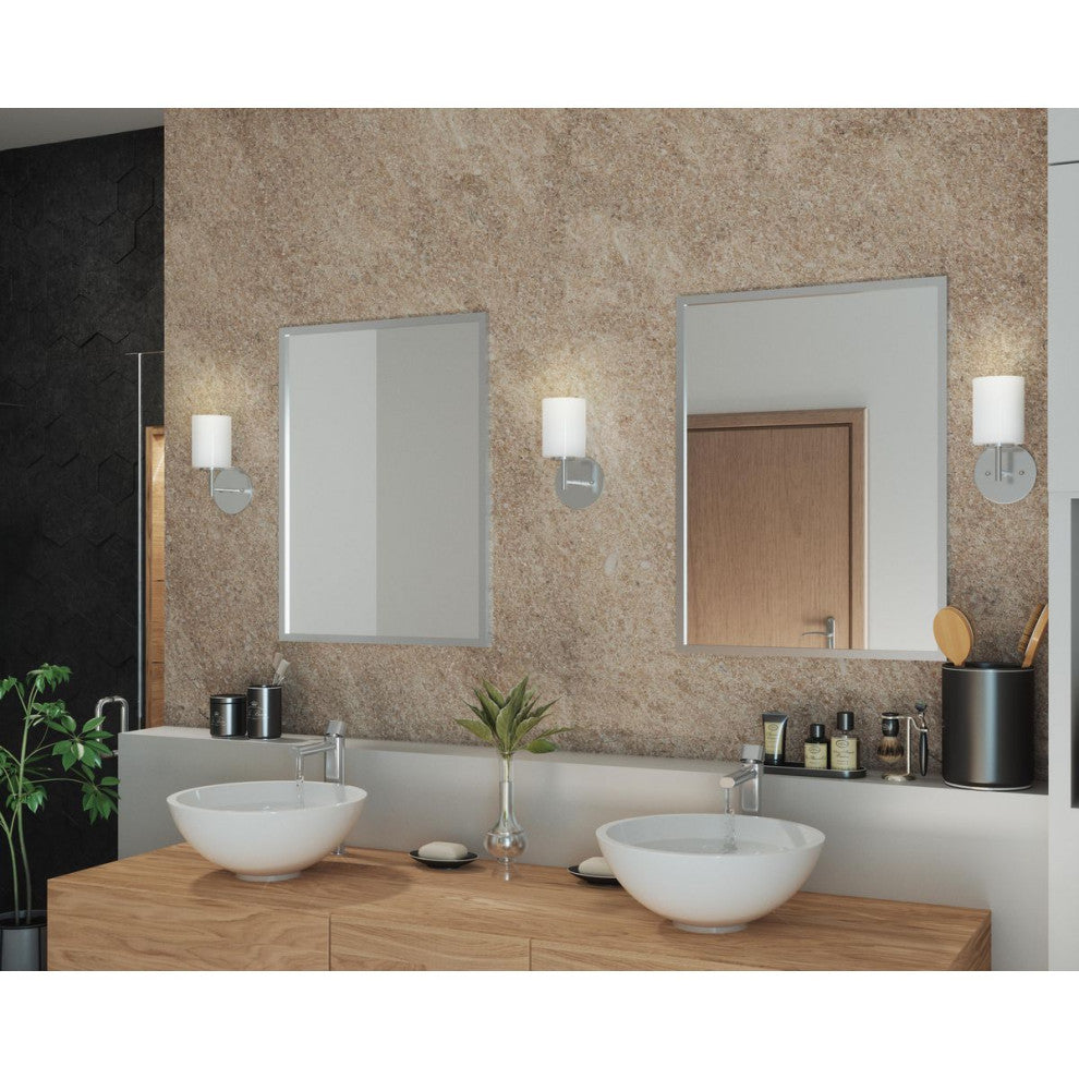 Progress Lighting 1-100W Medium Bath Bracket, Polished Nickel
