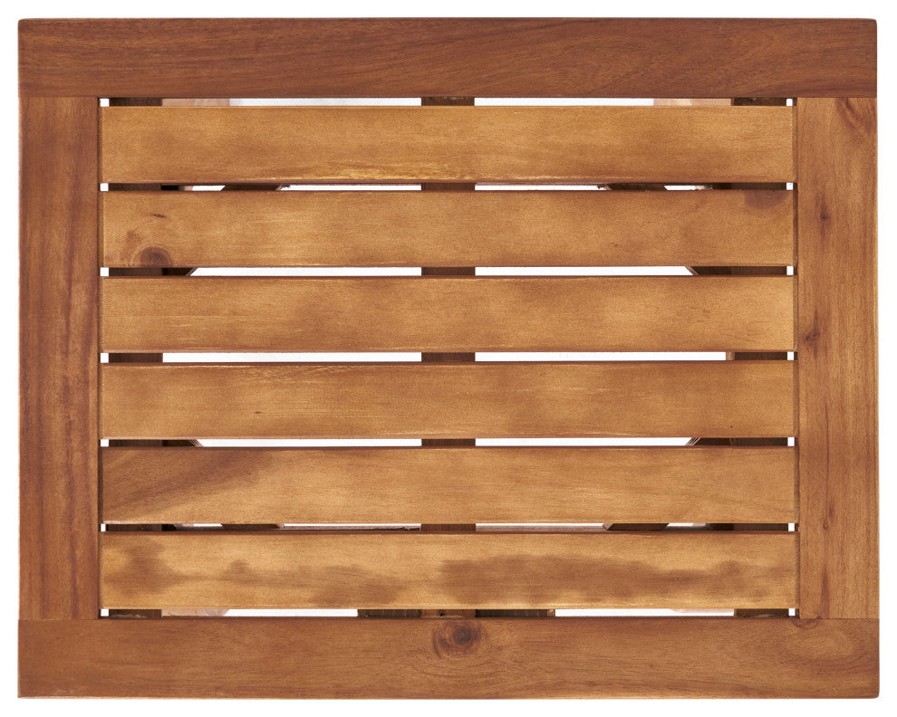 GDF Studio Sadie Acacia Accent Table, Teak