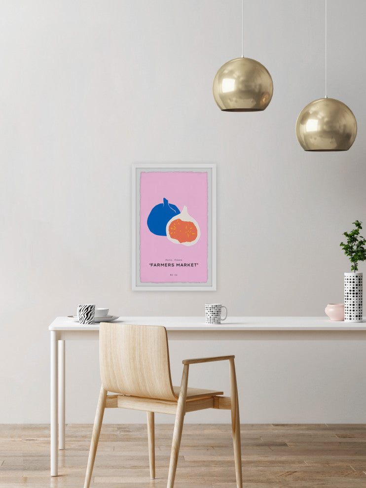 "Farmers Market No 04" Framed Painting Print, 12x18