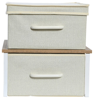 Stacking Storage Boxes With Laminate Top