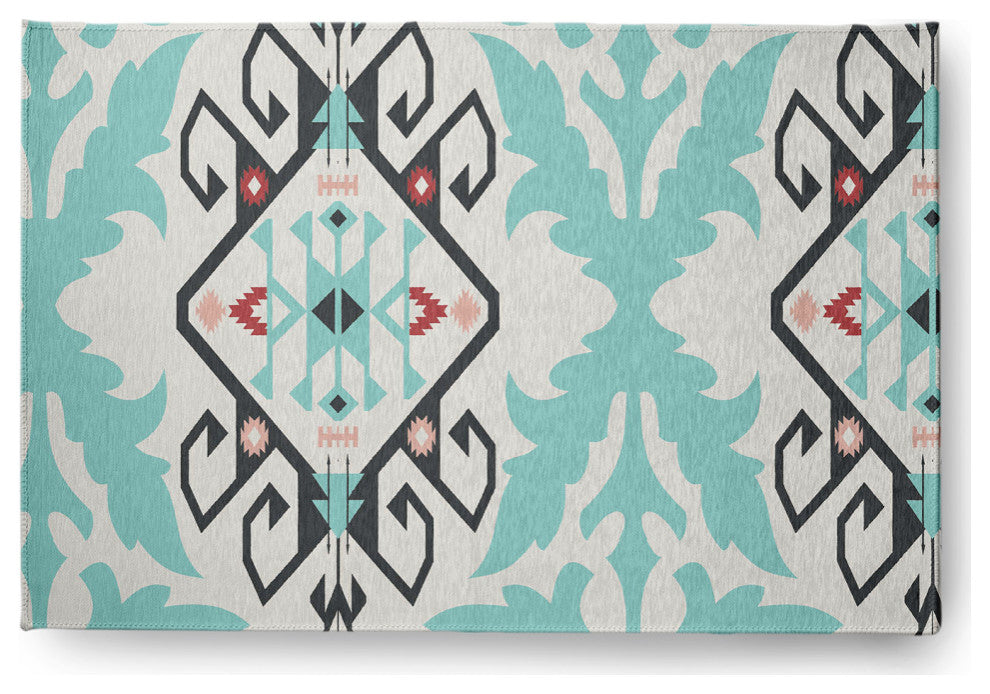 Bombay Medallion Spring Chenille Rug, Pepper, 4'x6'