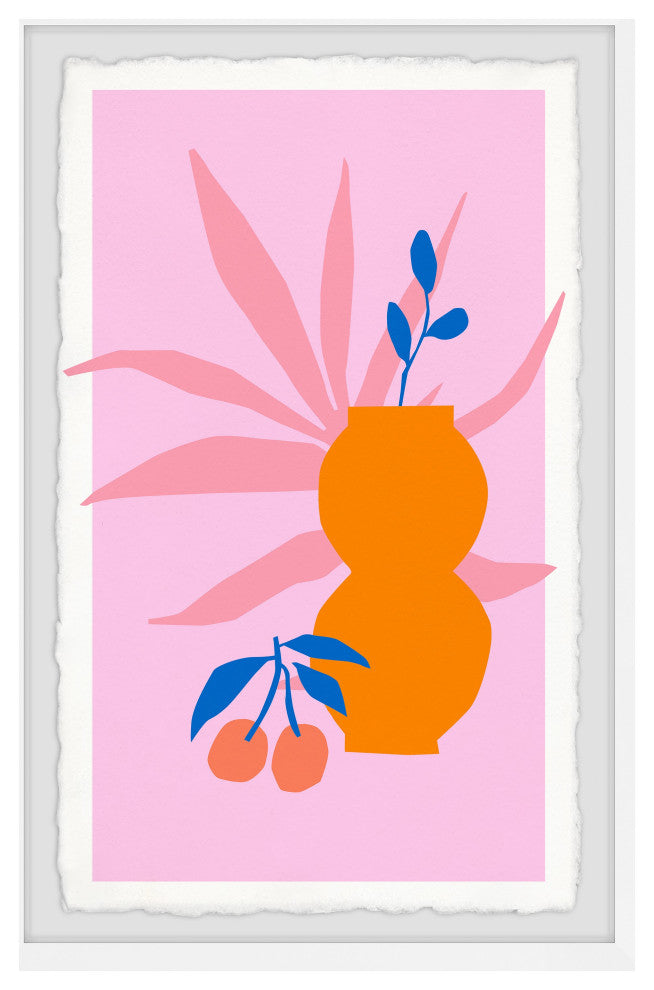 "Double Gourd Vase" Framed Painting Print, 16x24