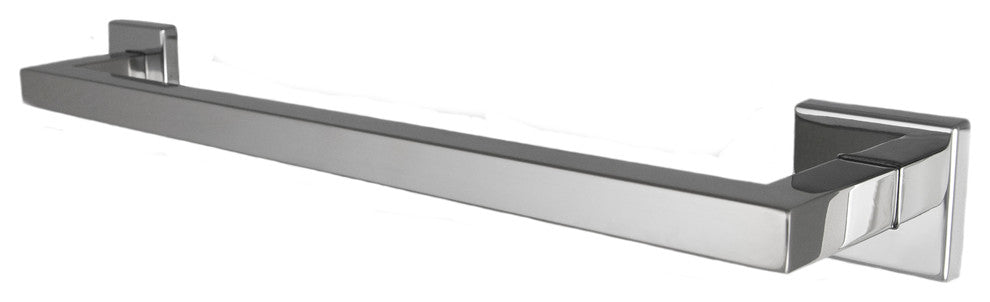 Primo 18" Mitered Towel Bar, Polished Chrome