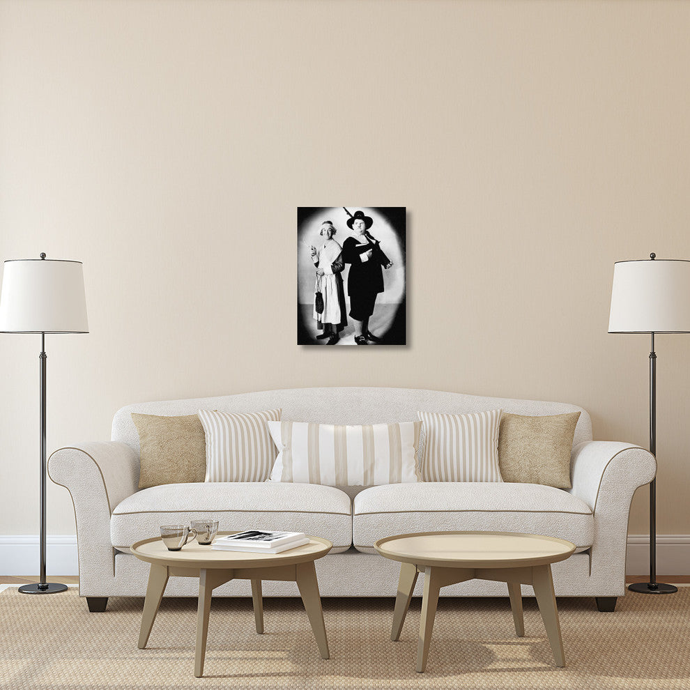 "Laurel & Hardy - Thanksgiving" Canvas Giclee, 24"x30"