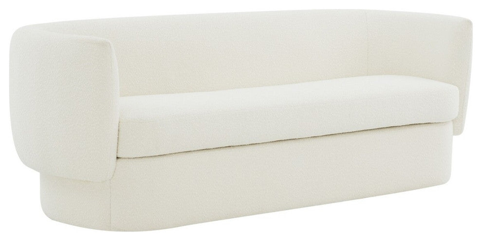 Safavieh Couture Mariano Curved Sofa, Ivory