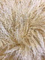 Tibetan Lamb Pillow, Champagne, 20"