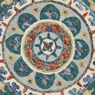 Eclectic Floral Mandala Indoor Area Rug, 4' Round