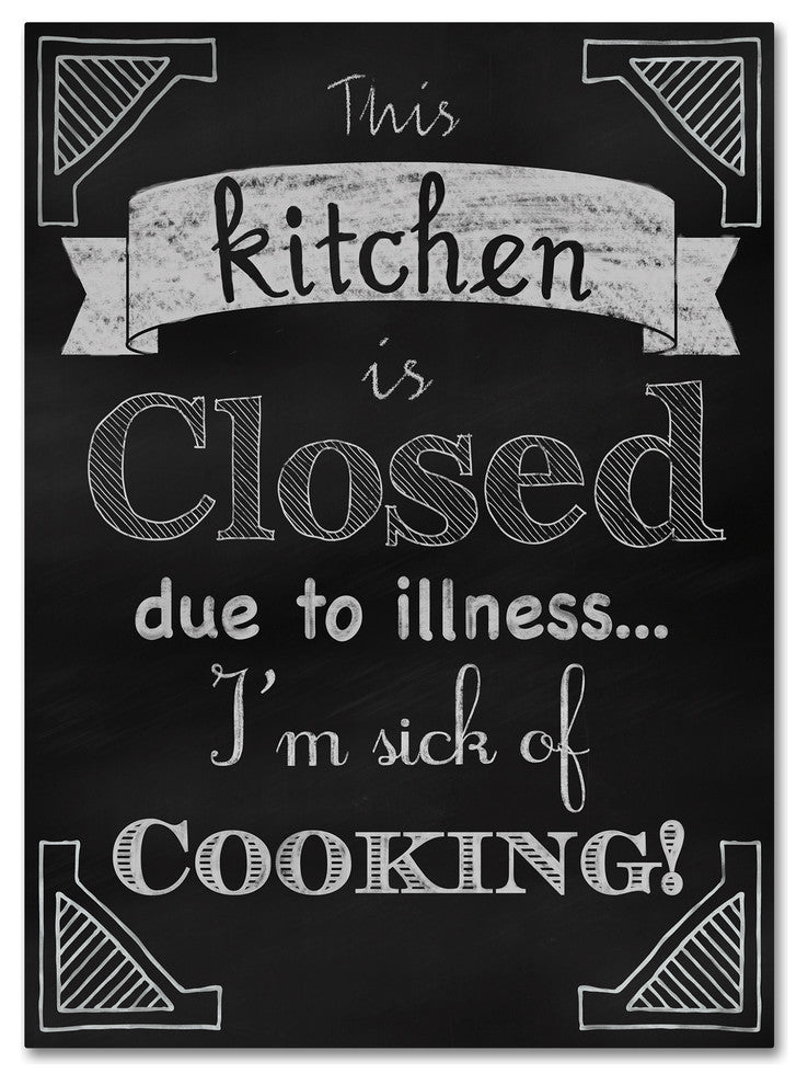 Tina Lavoie 'Sick Of Cooking' Canvas Art, 24" x 32"