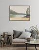 Sylvie Lake Tahoe California Mountain Framed Canvas by Laura Evans, Gray 28x38