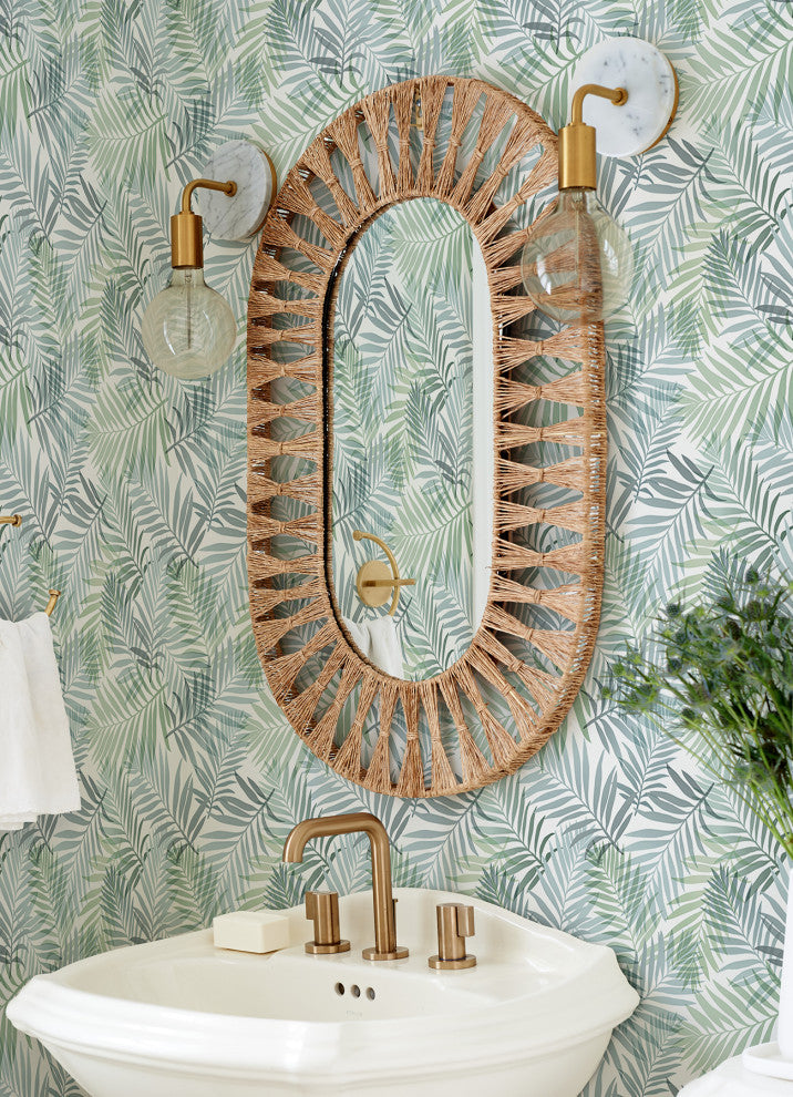 Blue Tropical Vibe Peel & Stick Wallpaper