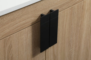 Home Living 22" Modern Mango Wood-Light Bathroom Vanity