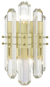 Crystorama BOL-8882-AG, 3-Light Wall Mount, Aged Brass