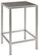 Silver Gray Shore Outdoor Patio Aluminum Bar Table