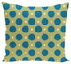 Dot Dash Geometric Print Pillow, Apple, 18"x18"