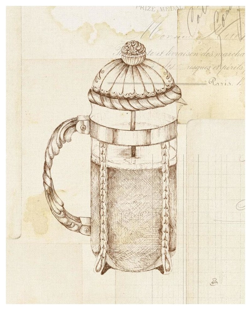 "Authentic Coffee II" Digital Paper Print by Daphne Brissonnet, 18"x22"