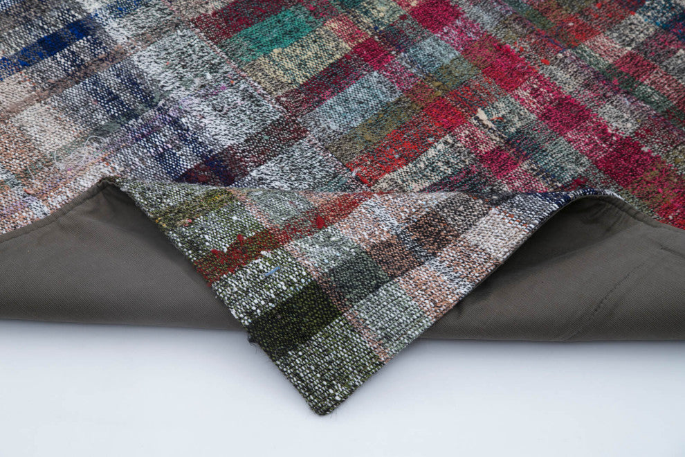 Rug N Carpet - Handmade Anatolian 6' 7'' x 9' 10'' Vintage Patchwork Kilim Rug